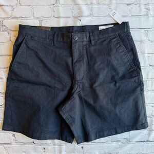 Gap Mens Shorts Chino Navy Blue Quiet Luxury New 8" NWT Size 34 Flat Front